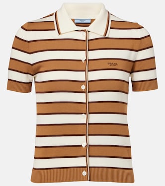 Striped cotton top | Prada