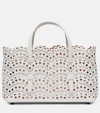 Mina 25 Vienne Wave Small leather tote bag | Alaïa