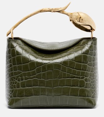 Bloom Mini croc-effect leather tote bag | Erdem