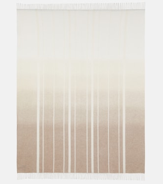 Dégradé striped cashmere throw | Loro Piana