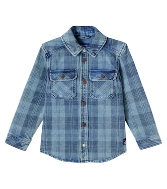 Checked denim overshirt | Scotch & Soda Kids