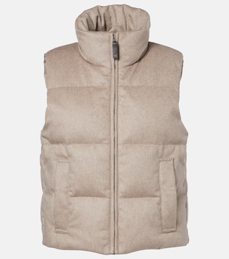 Quilted cashmere down vest | Max Mara