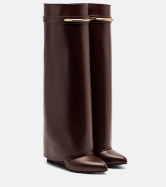Shark 95 leather knee-high boots | Givenchy