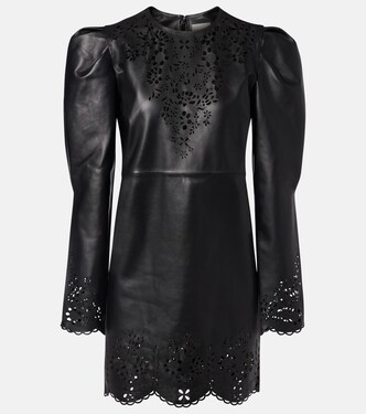 Nala laser-cut leather minidress | Isabel Marant