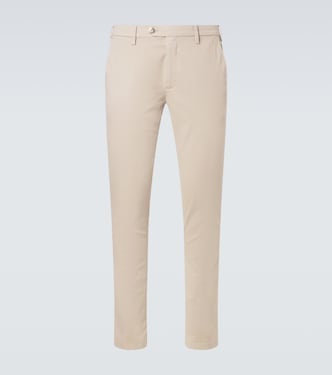 Cotton straight chinos | Canali