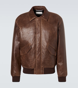Leather bomber jacket | Saint Laurent