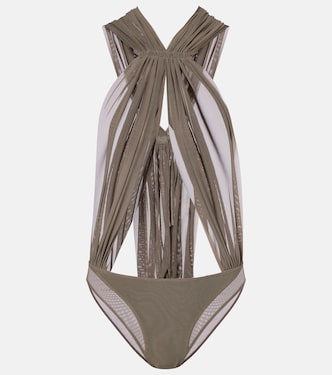 Miami cutout sheer tulle bodysuit | Rick Owens