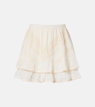 Minirock aus Baumwolle mit Spitze | Juliet Dunn