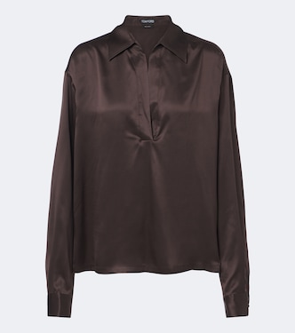 Bluse aus Seidensatin | Tom Ford