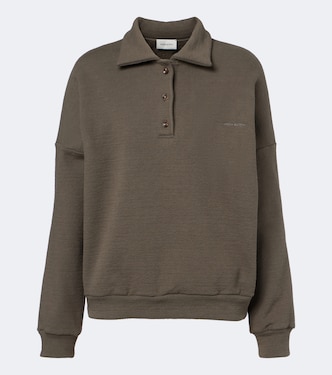 Cotton-blend fleece polo sweater | Magda Butrym