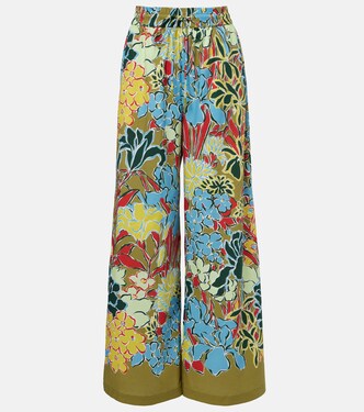 Solstice cotton-blend wide-leg pants | Alémais