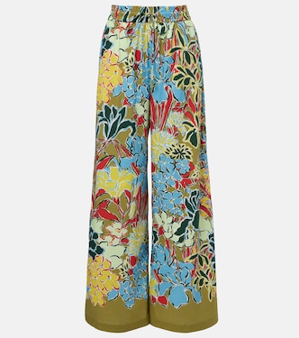 Solstice cotton-blend wide-leg pants | Alémais