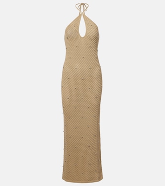 Isola crochet embellished cotton beach dress | Staud