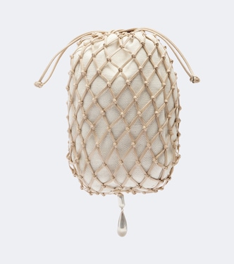 Macramé Small leather pouch | Savette