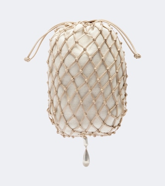 Macramé Small leather pouch | Savette