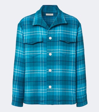 St. Moritz plaid cashmere overshirt | Umit Benan