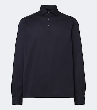 Cotton jersey polo shirt | Thom Sweeney