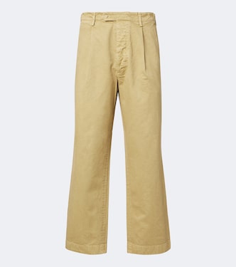 Pleated cotton chinos | Auralee