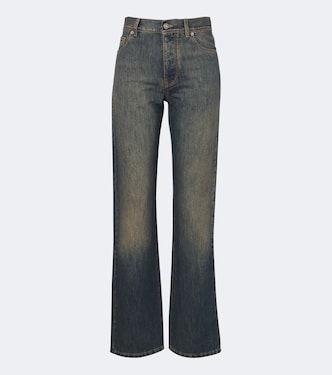 Faded wide-leg jeans | Fendi