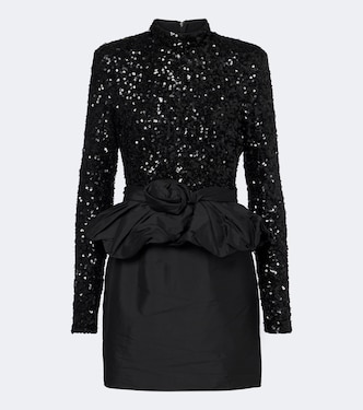 Sequined peplum minidress | Rotate