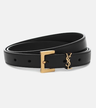 Cassandre slim leather belt | Saint Laurent
