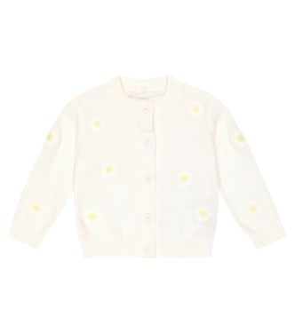 Baby - Cardigan in cotone con ricamo | Stella McCartney Kids