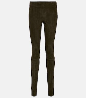 Leggings Carolyn aus Veloursleder | Stouls