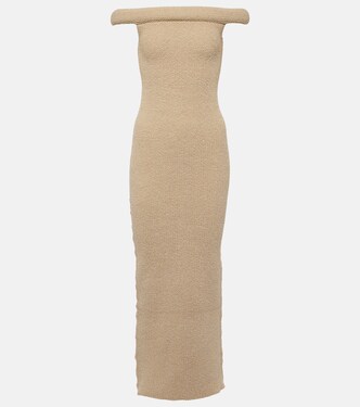 Knitted off-shoulder midi dress | Toteme