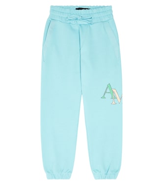 Logo cotton terry sweatpants | Amiri Kids