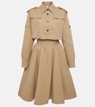 Cotton twill shirt dress | Bottega Veneta