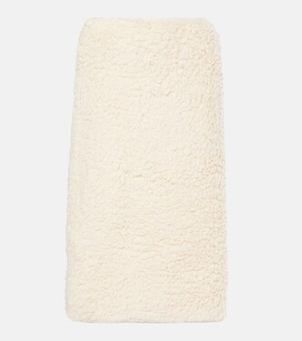 Cotton fleece midi skirt | Jil Sander