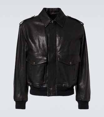Leather bomber jacket | Burberry