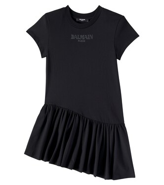 Cotton jersey dress | Balmain Kids