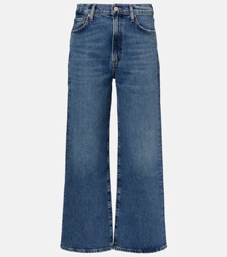 Harper Crop mid-rise wide-leg jeans | Agolde