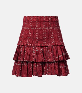 Minifalda Naomi de algodón estampada | Marant Etoile