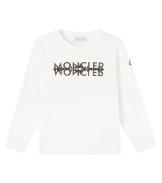 Logo printed cotton T-shirt | Moncler Enfant