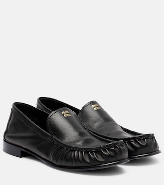 Loafers aus Leder | Miu Miu