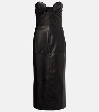 Robe corset en cuir | Nensi Dojaka