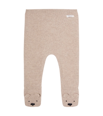 Baby Matsie knitted wool footed pants | Donsje