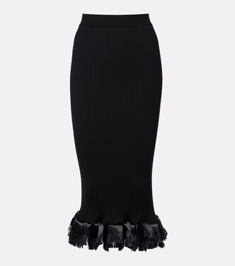 Riley wool-blend midi skirt  | Fforme