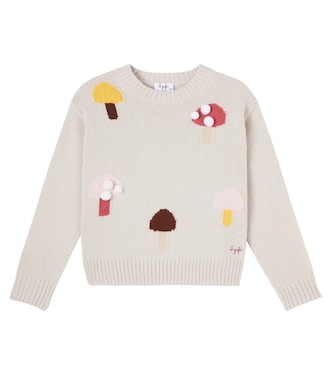 Embroidered virgin wool sweater | Il Gufo