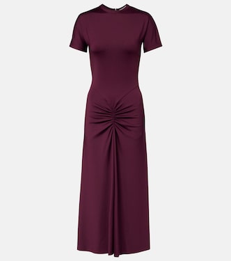 Ruched jersey midi dress | Victoria Beckham
