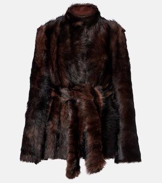 Elsa shearling wrap coat | Nour Hammour