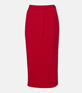 re/edit virgin wool high-rise pencil skirt | Mugler