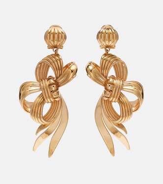 Bow-detail clip-on earrings | Miu Miu