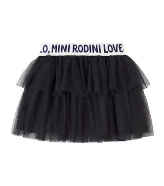 Logo tiered tulle skirt | Mini Rodini
