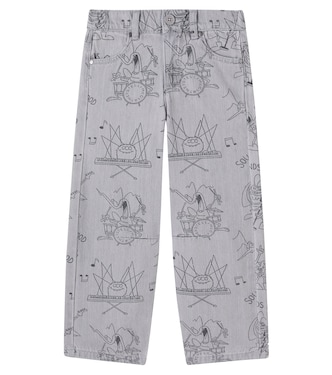 Bedruckte Wide-Leg Jeans | Stella McCartney Kids