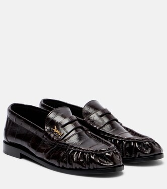 Eel leather penny loafers | Saint Laurent