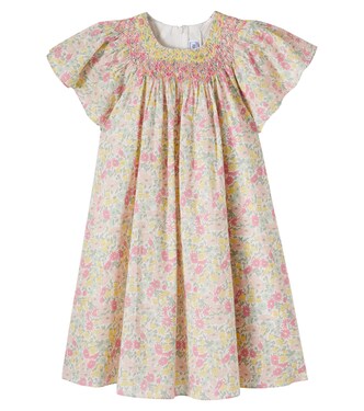 Floral smocked cotton dress | Tartine et Chocolat