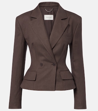 Blazer peplum de lino | Magda Butrym